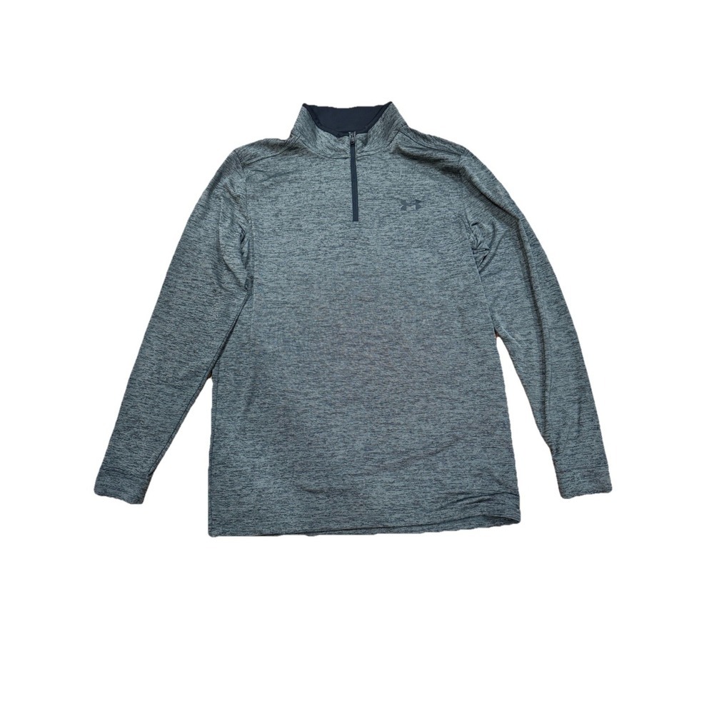 Under Armour Golf Heatgear 1/4 Zip Pullover Mens S Gray Athletic Training Sporty - Picture 2 of 5